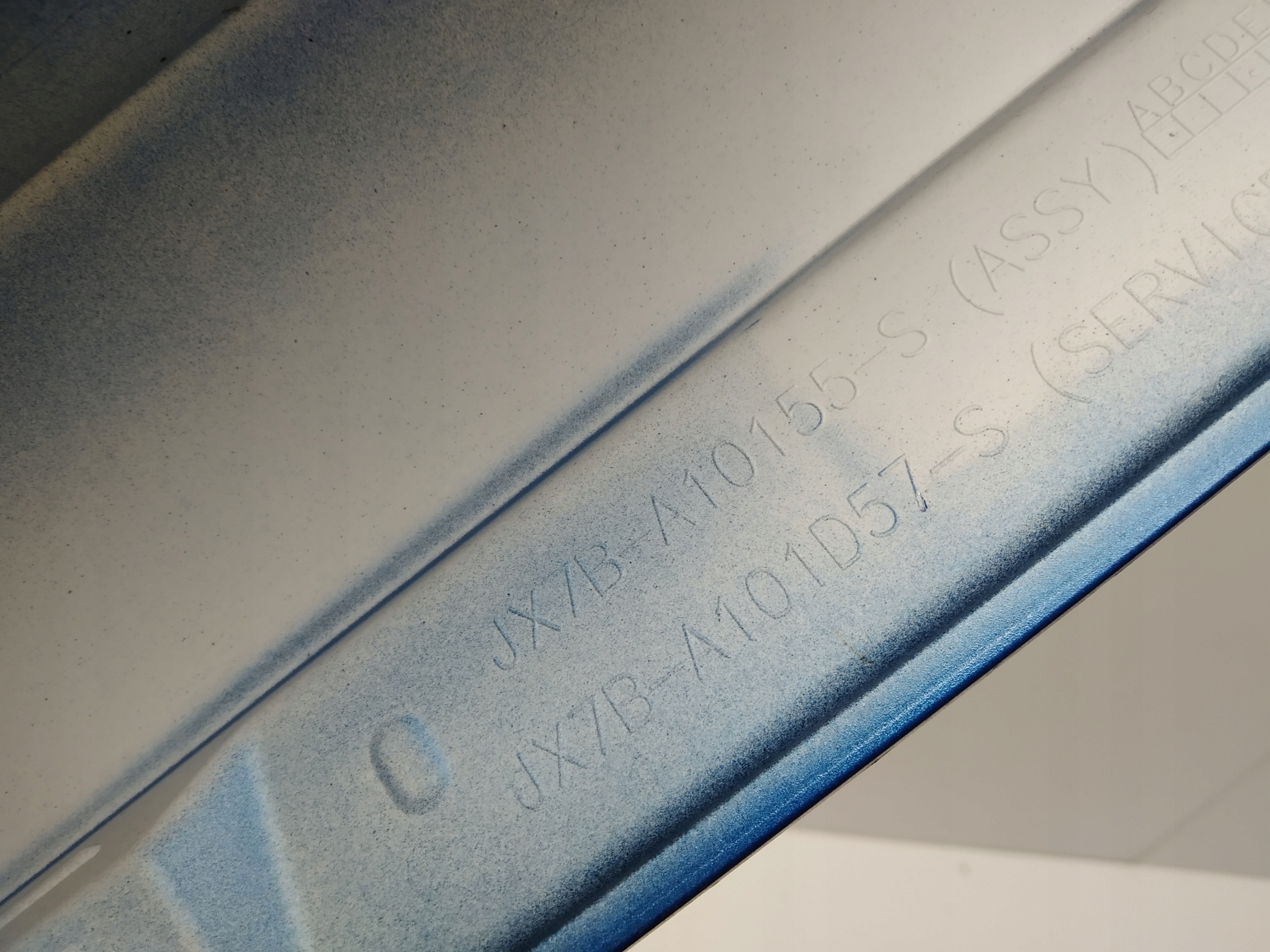 2018r + Focus Mk4 IV ST Line threshold moulding threshold left blue cap