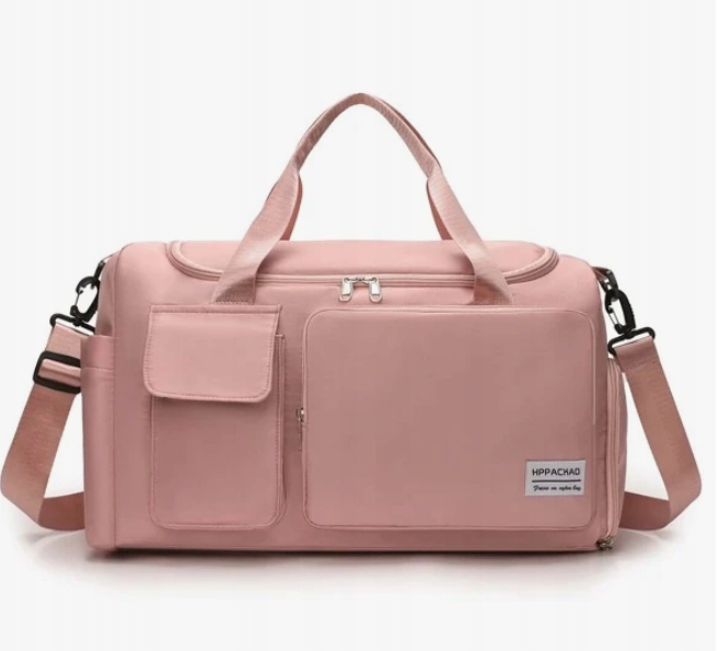 TORBA SPORTOWA DAMSKA RÓŻOWA Z PASKIEM 1M4A Płeć kobieta