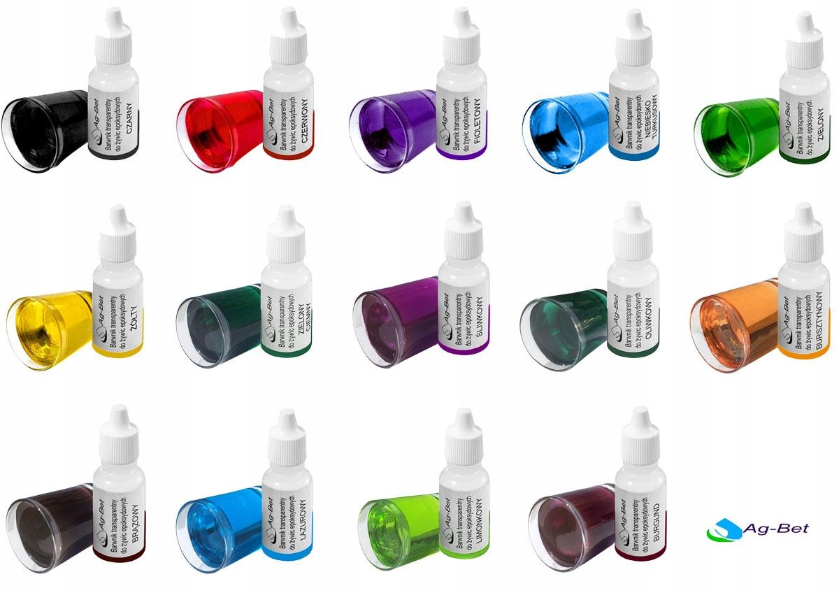 

Barwnik Transparentny kom.14szt. żywica epoksydowa