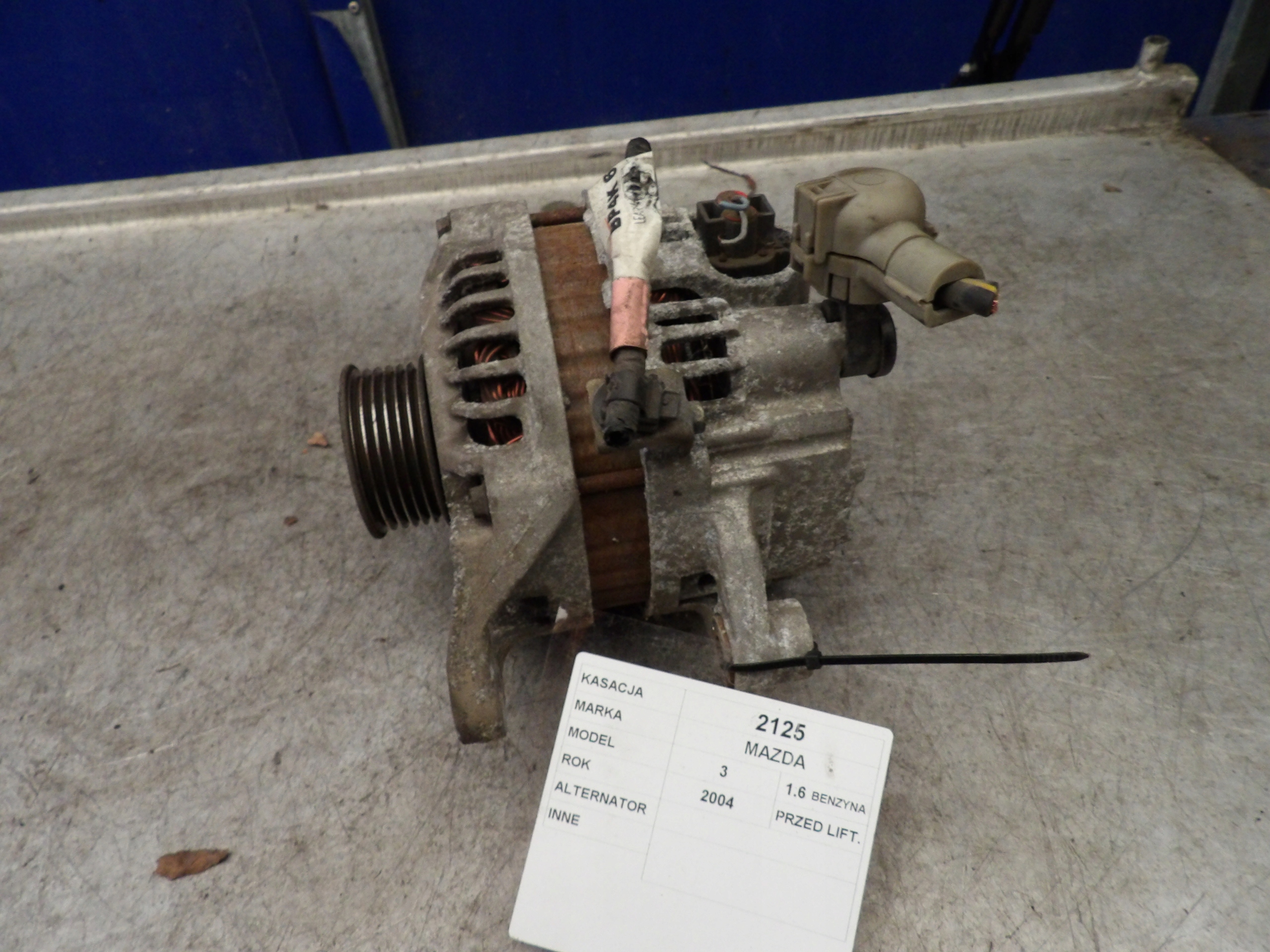 Mazda 3 alternator ZJ01 A2TC0091