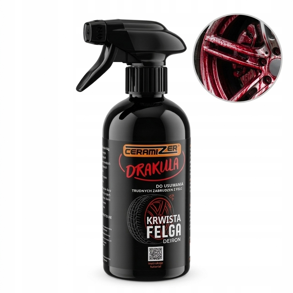 Ceramizer Drakula krwista felga, profesjonalny deiron do felg i lakieru