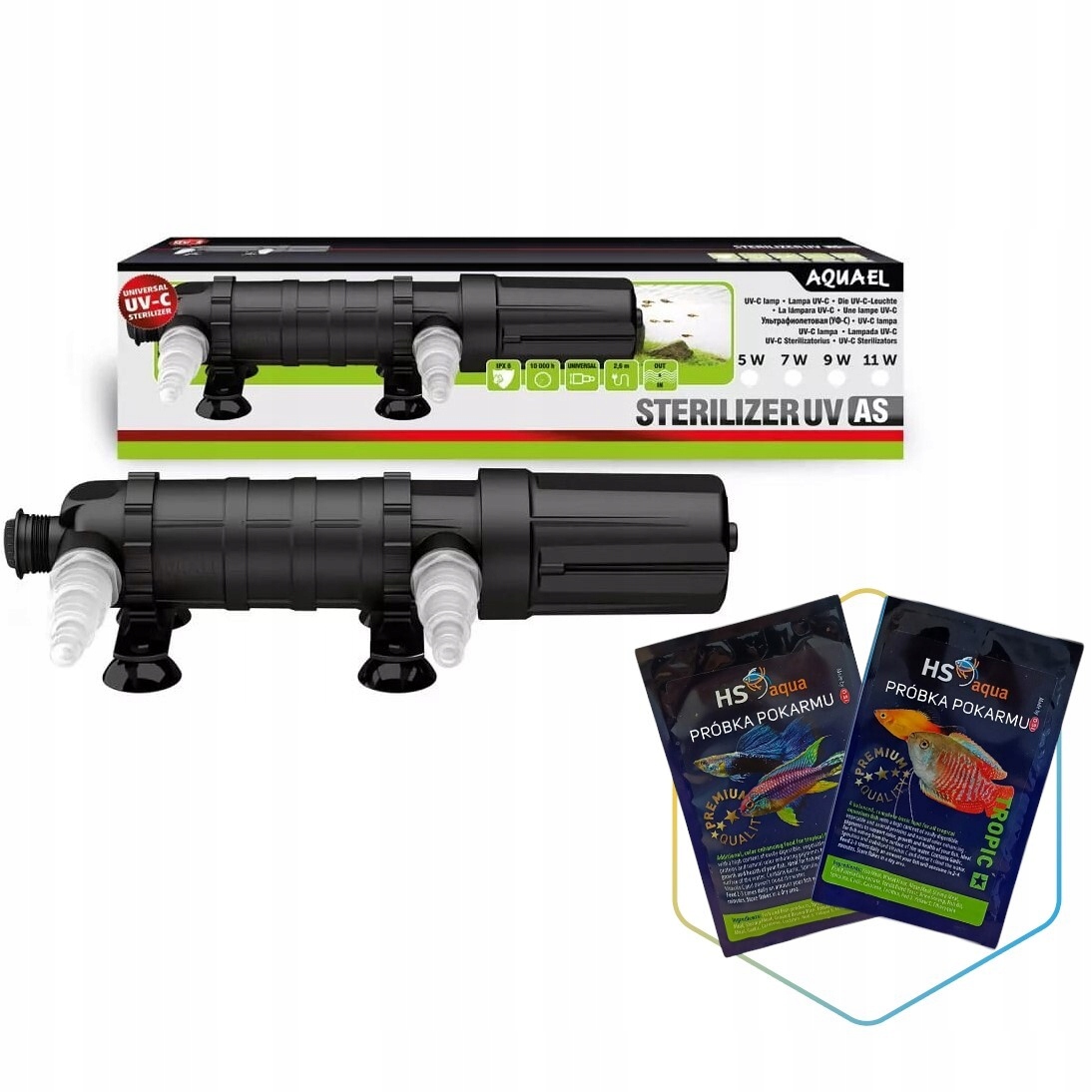 Levně Aquael Uv AS-5W 2.0 Uvc sterilizátor pro akvárium do 200L bonus