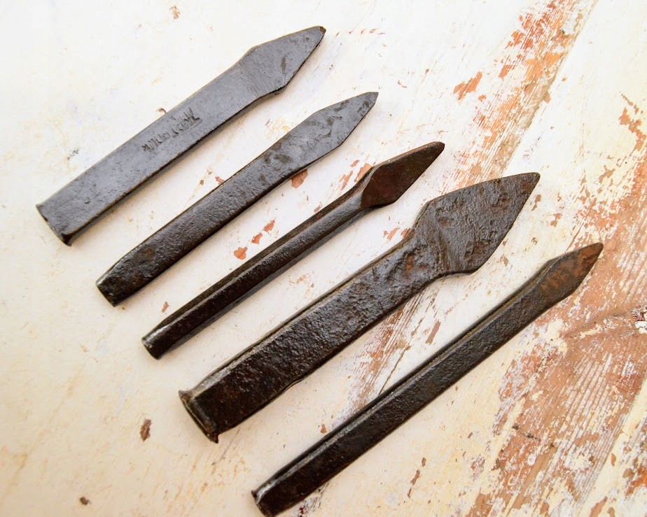 5 x Stary ZNACZNIK / PUNKTOR 14 cm - 19 cm