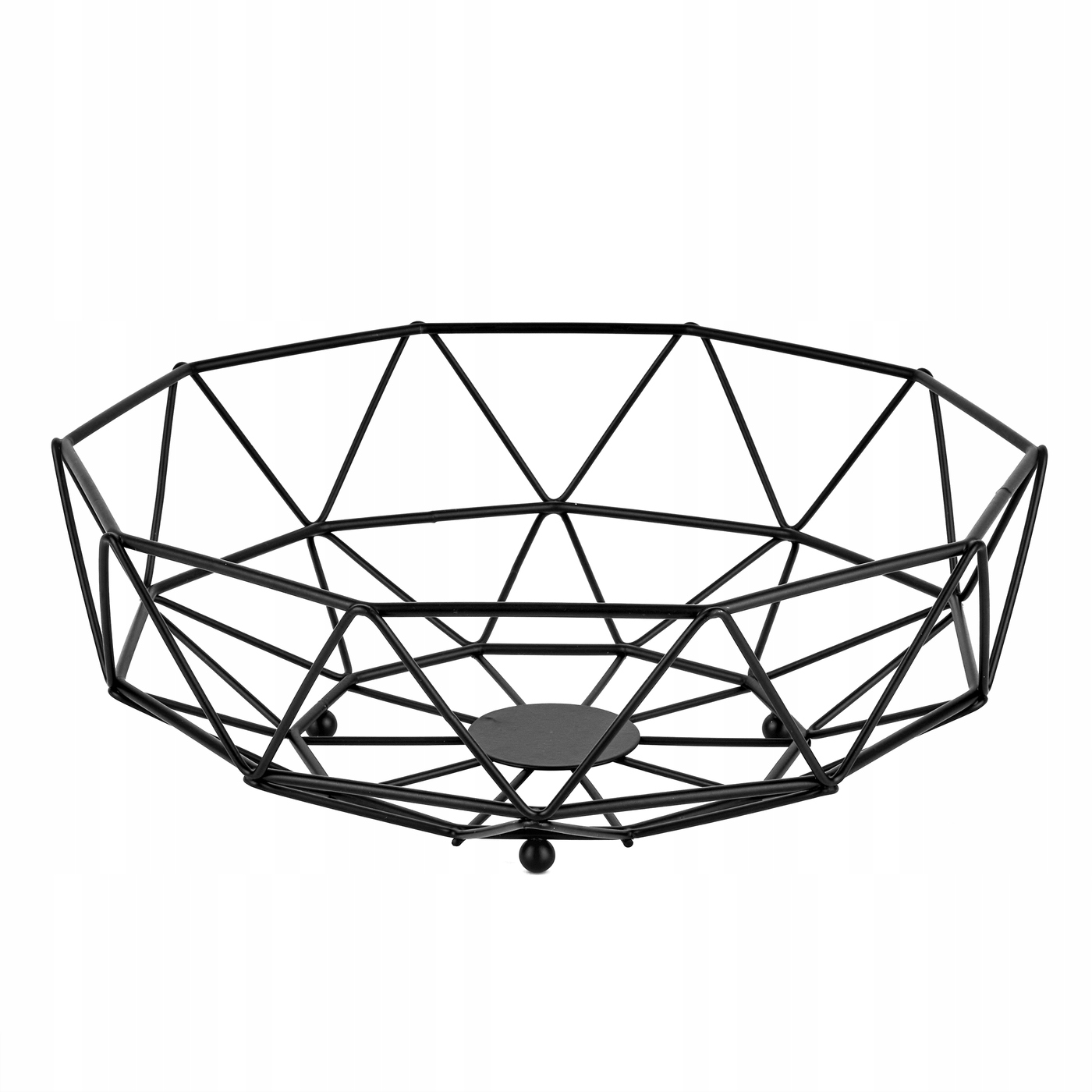koszyk na owoce AŻUR CZARNY 28x10 W6441-1 — 4