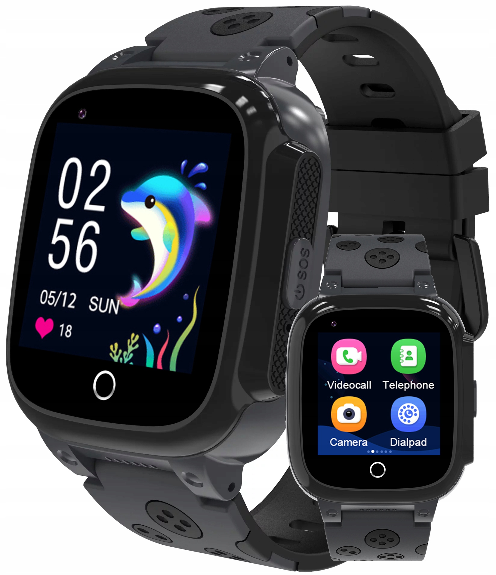 Chytré Hodinky Enter pro děti Sim hovory Fotoaparát Sos hry Telefon Gps menu Pl