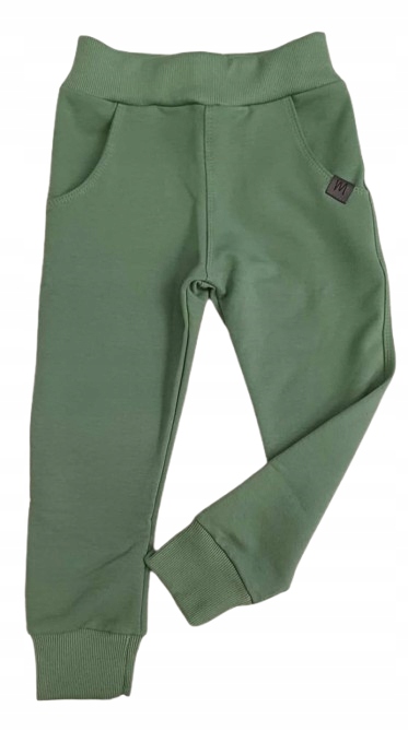 MROFI SPODNIE DRESOWE SPORT SLIM DLA SZCZUPŁYCH CHŁOPCÓW KOLOR KAKTUS