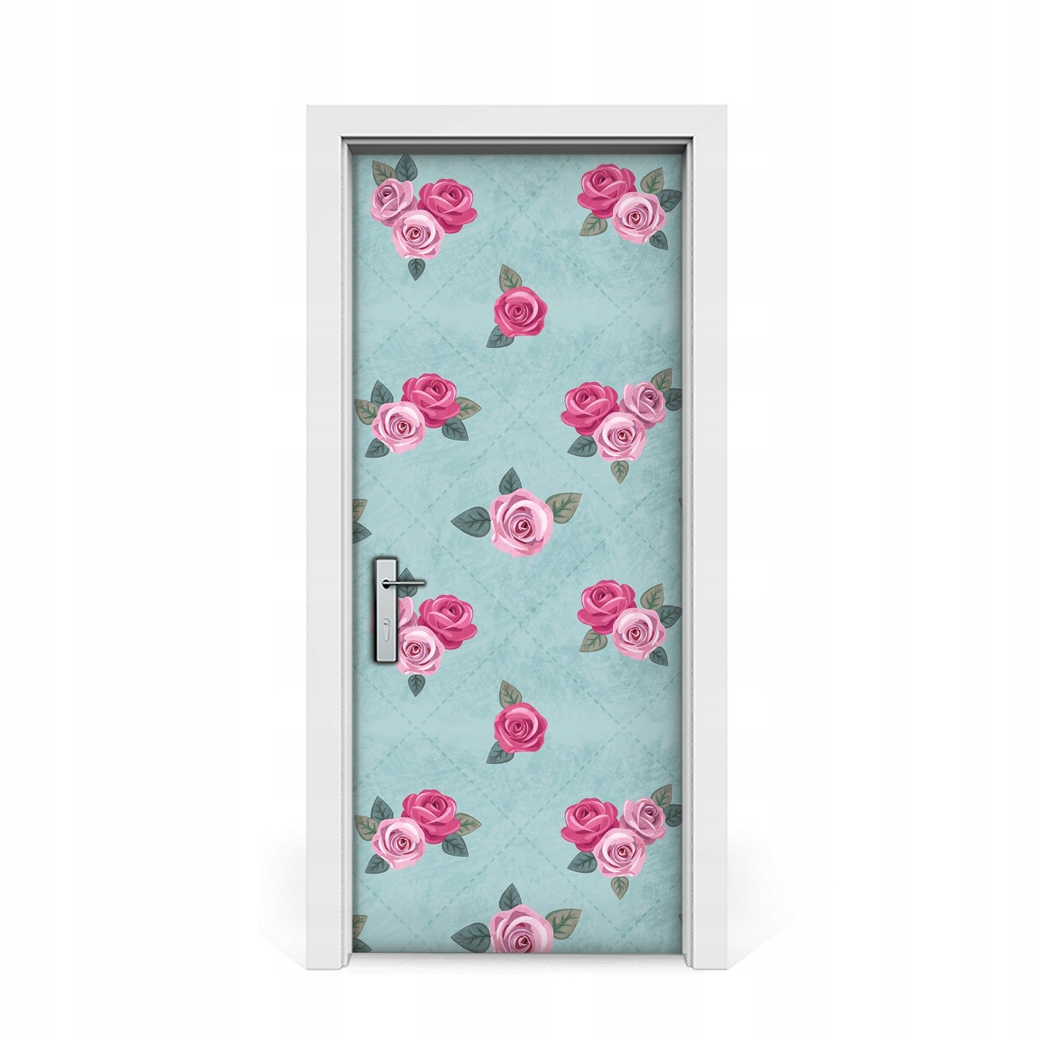 

Naklejka na drzwi okleina Róże styl retro 85x205