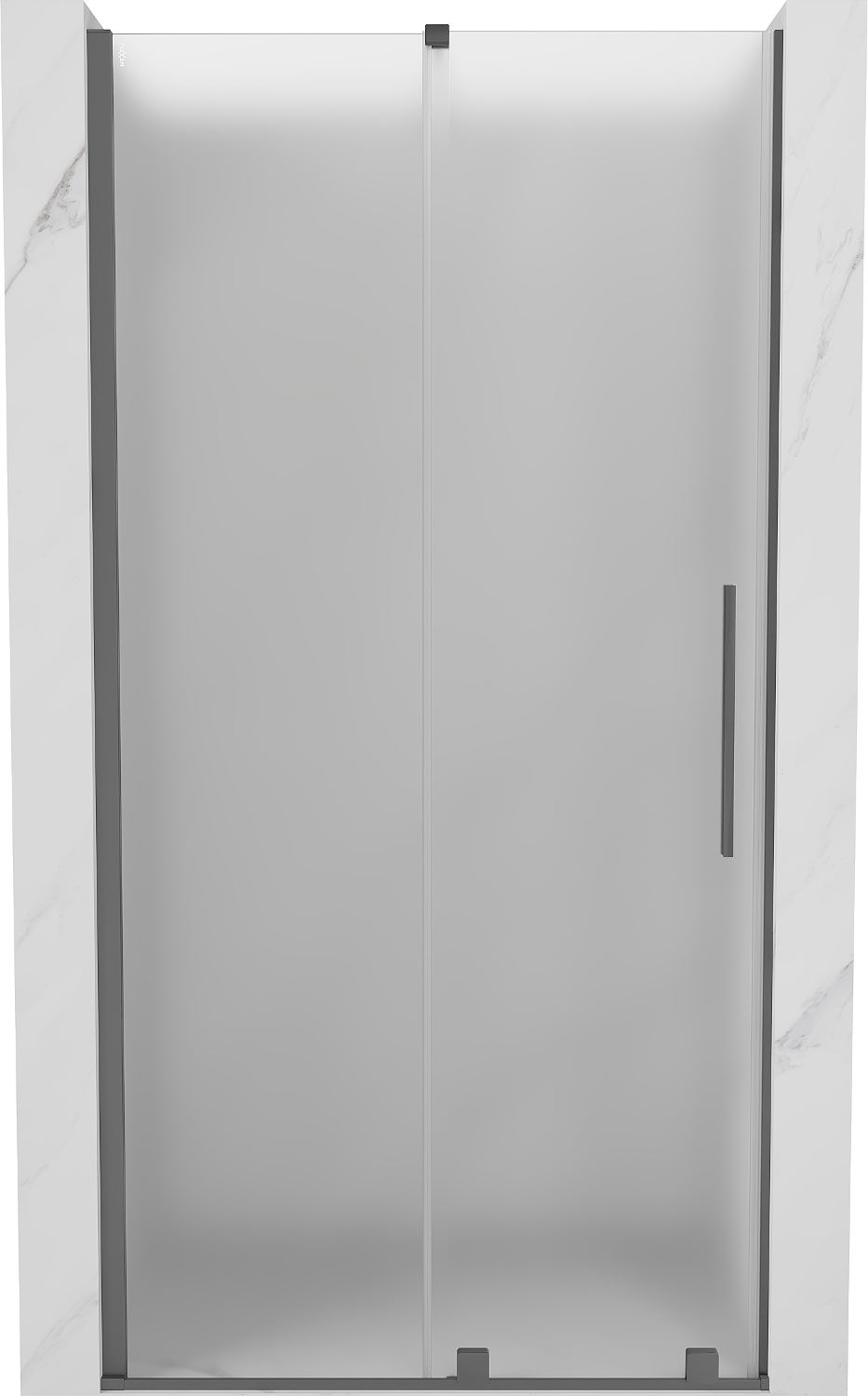 Mexen Velar posuvné sprchové dveře 110 cm, gun metal, tvrzené sklo