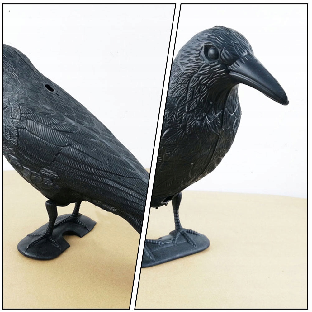 FIGURKA WRONY DEKORACJA OGRODOWA NA ODSTRASZANIE PTAKÓW Marka bez marki