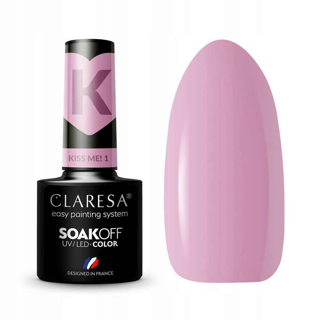 

Claresa Lakier hybrydowy Kiss Me! 1 SoakOff Uv/led