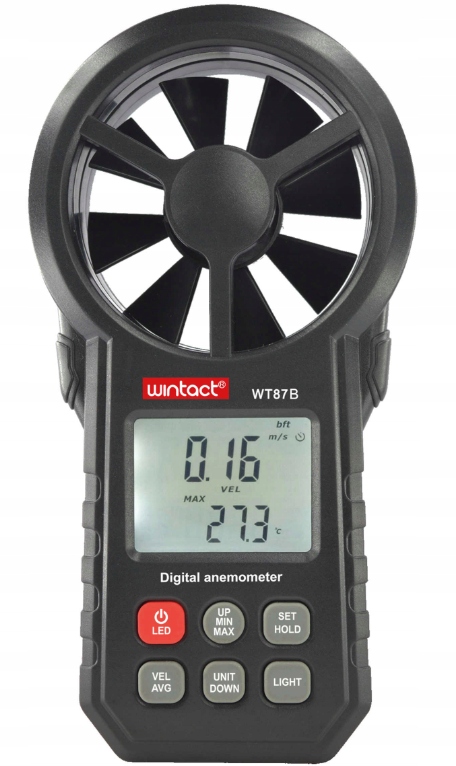 ANEMOMETER MIERNIK WIATRU DO KLIMATYZACJI WIATROMIERZ APLIKACJA BLUETOOTH Marka Wintact