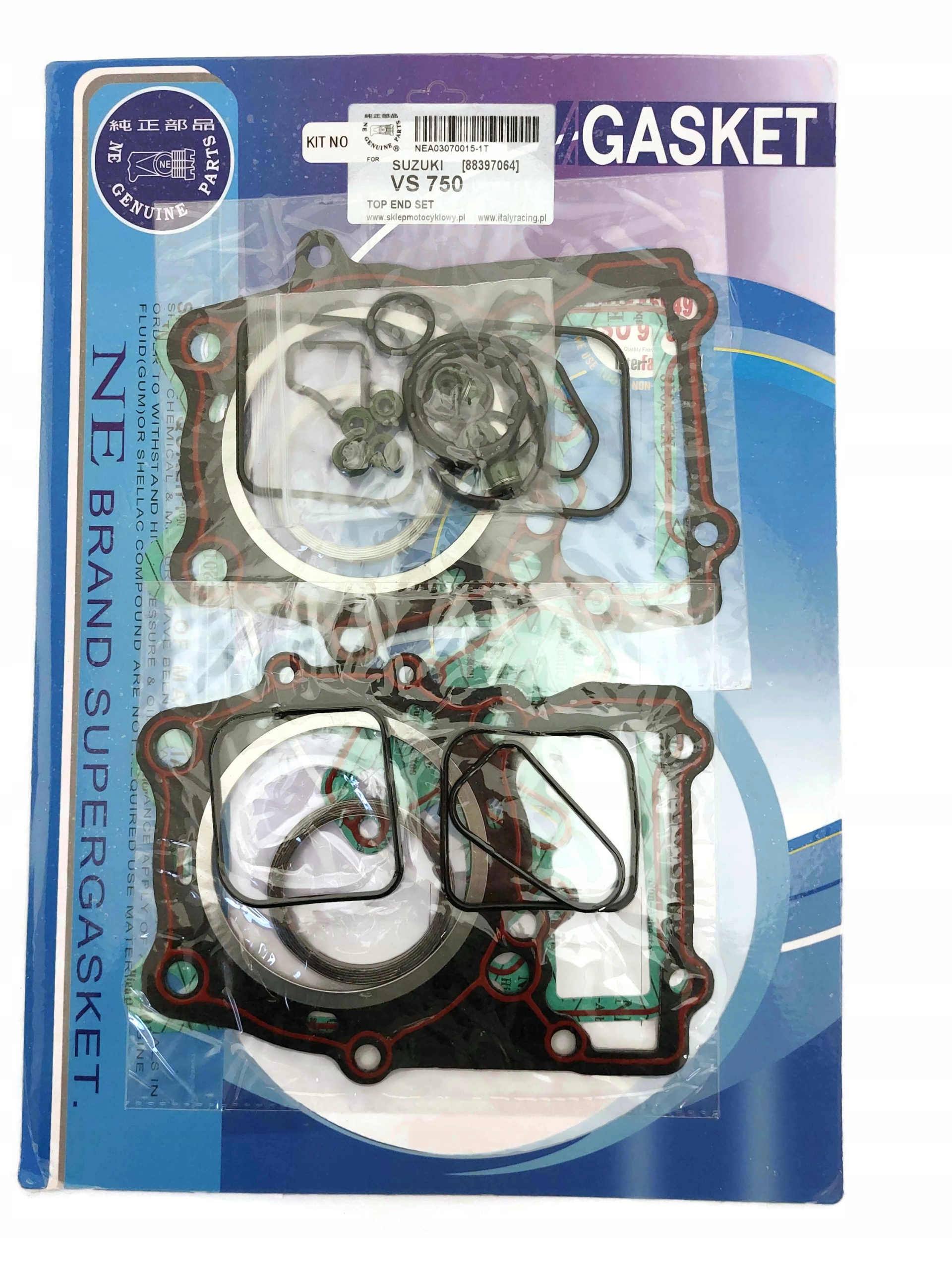 Zestaw uszczelek silnika TOP END do SUZUKI VS 700 750 Intruder Stan opakowania oryginalne