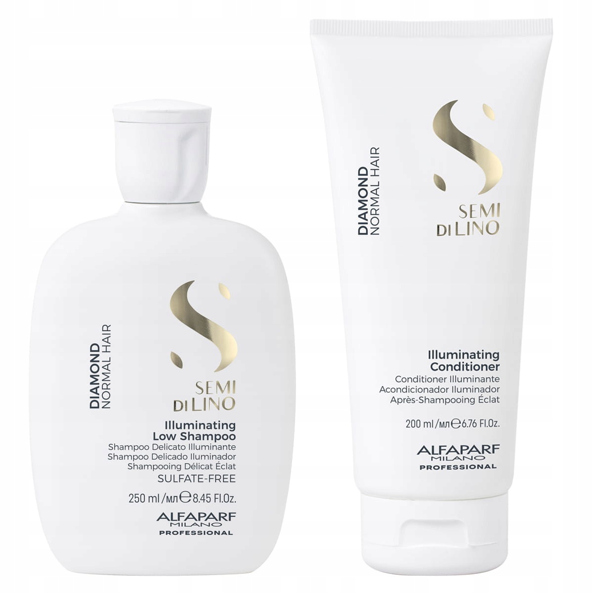 Alfaparf Diamond Illuminating szampon odżywka zestaw wygładzający do włosów