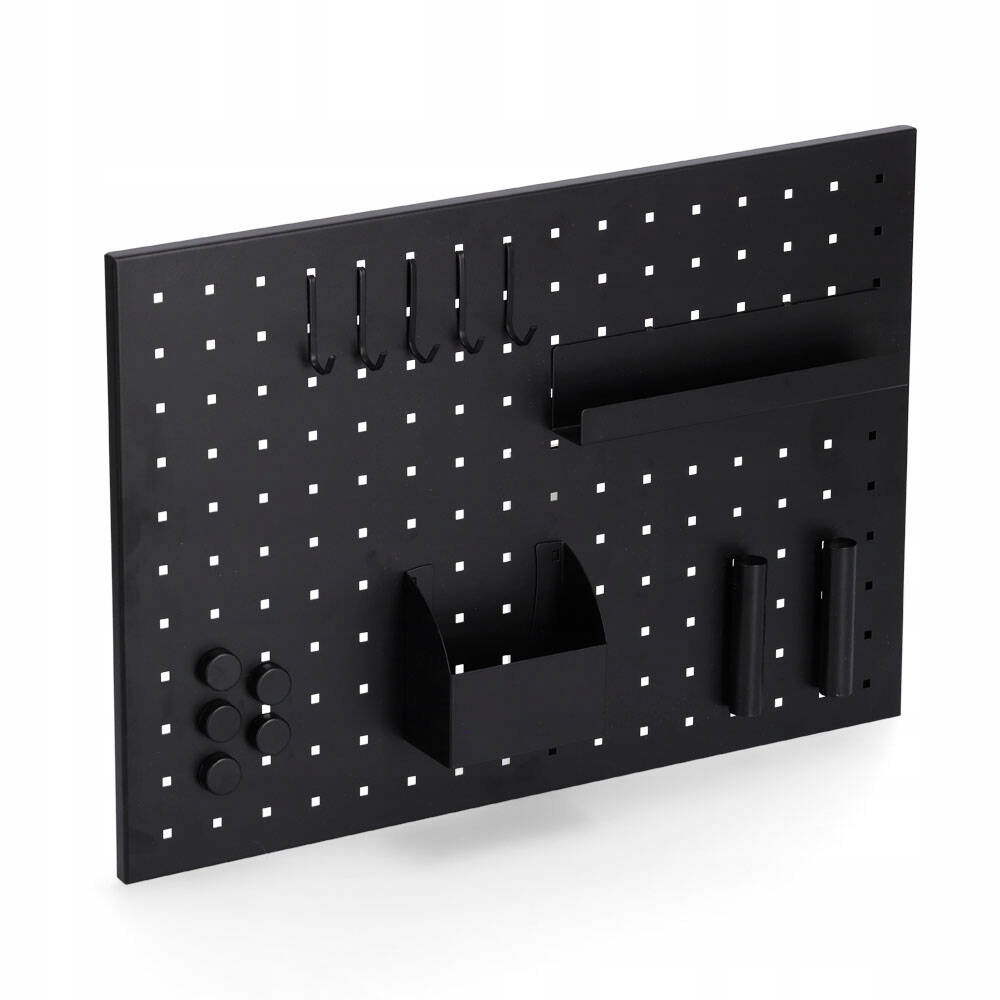 Organizer Ścienny Nad Biurko Metalowy Tablica Na Przybory Biurowe 50x35