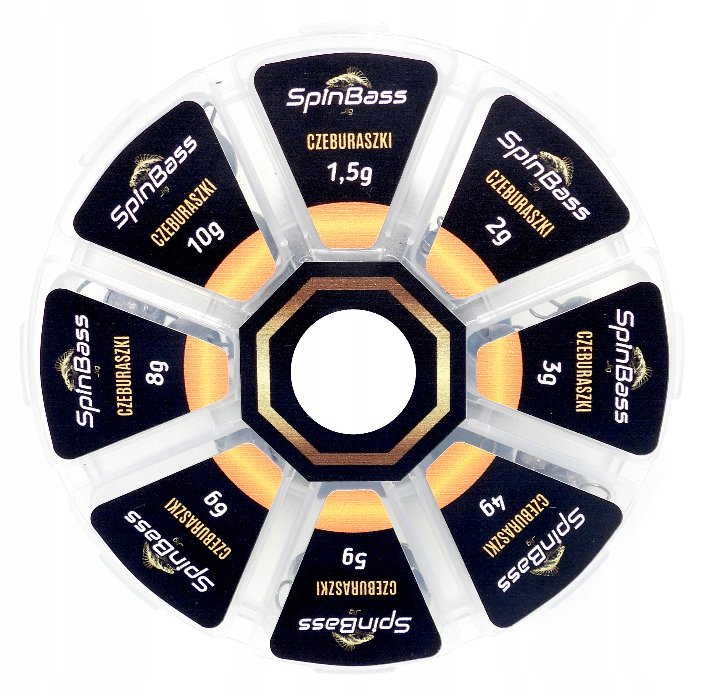 SpinBass Zestaw Czeburaszek 1,5g-10g 60 szt.