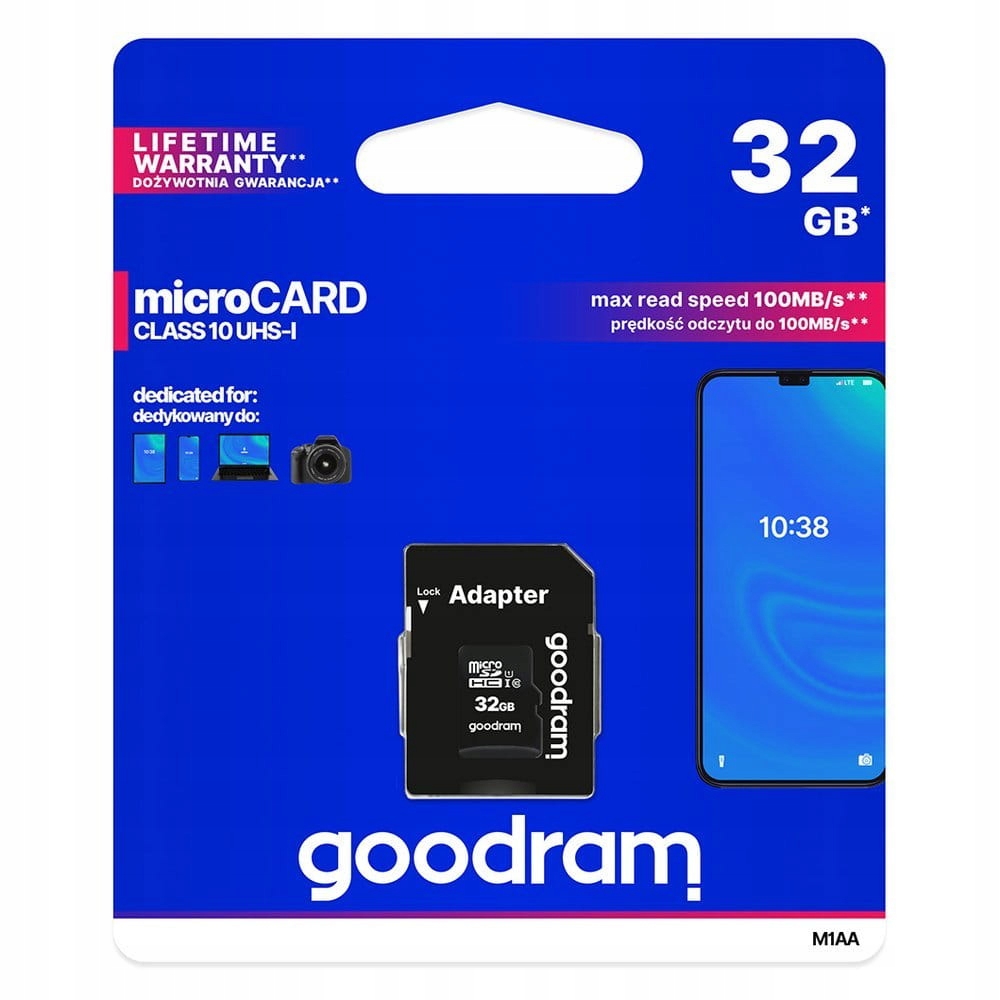 PENDRIVE KARTA PAMIĘCI GOODRAM MICROCARD 32 GB SD