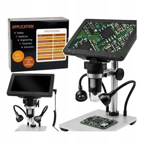 Mikroskop Cyfrowy Pilot Przewodowy 1200X LCD Hd