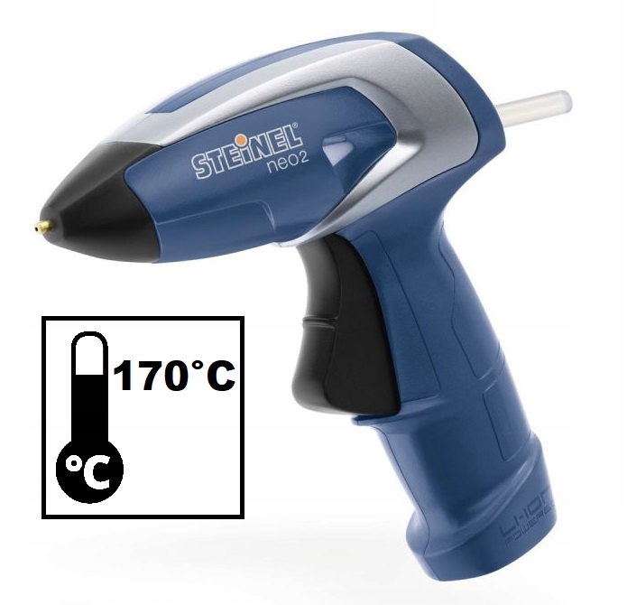 Pistolet do kleju Steinel Neo 2 + 3 sztyfty kleju Stan opakowania oryginalne