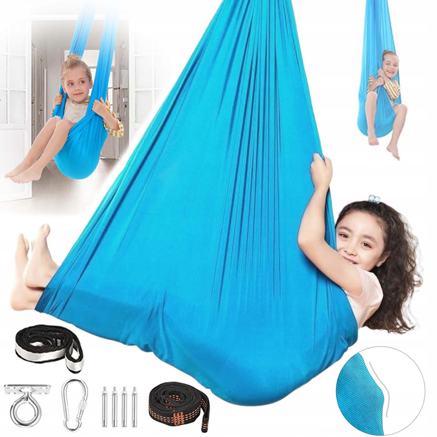 Akrobatická Houpací Síť Senzorická Houpačka Pro Děti Aerial Jóga 280 CM