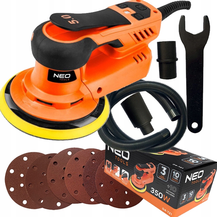 Excentrická brúska 350 W, bezkartáčová 150 mm 04-721 Neo Tools