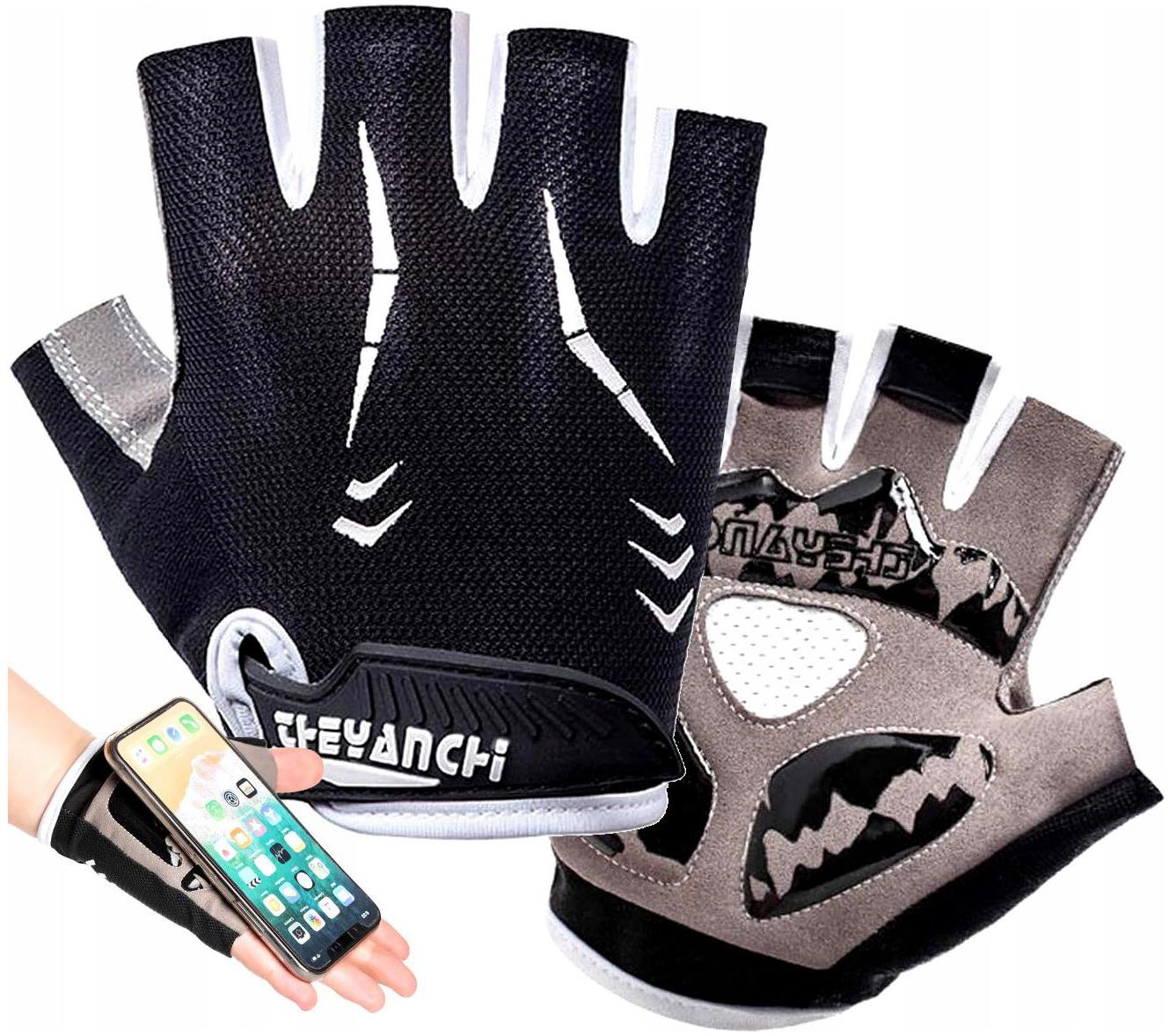 MĘSKIE ROWEROWE RĘKAWICZKI RĘKAWICE NA ROWER XL