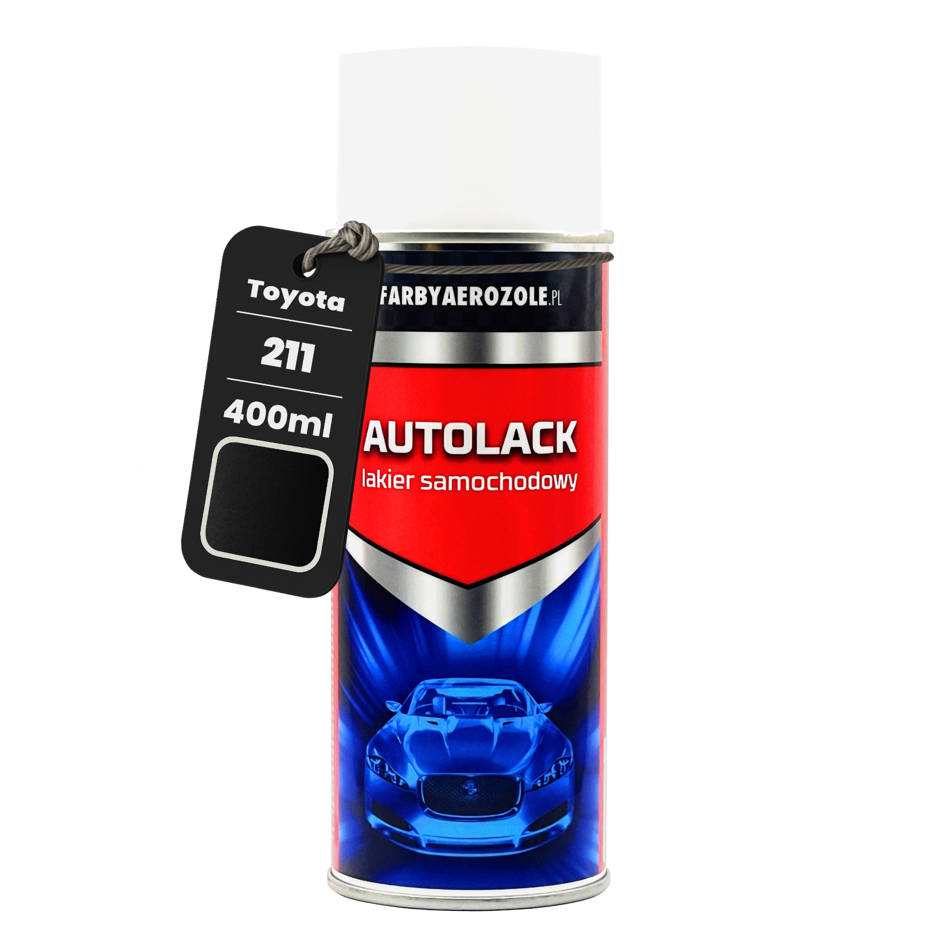 Toyota 211 Black lakier samochodowy spray 400ml