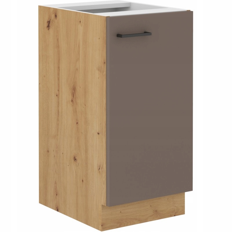 Szafka kuchenna dolna BOLONIA 40 D 1F BB TRUFFLE GREY / DĄB ARTISAN