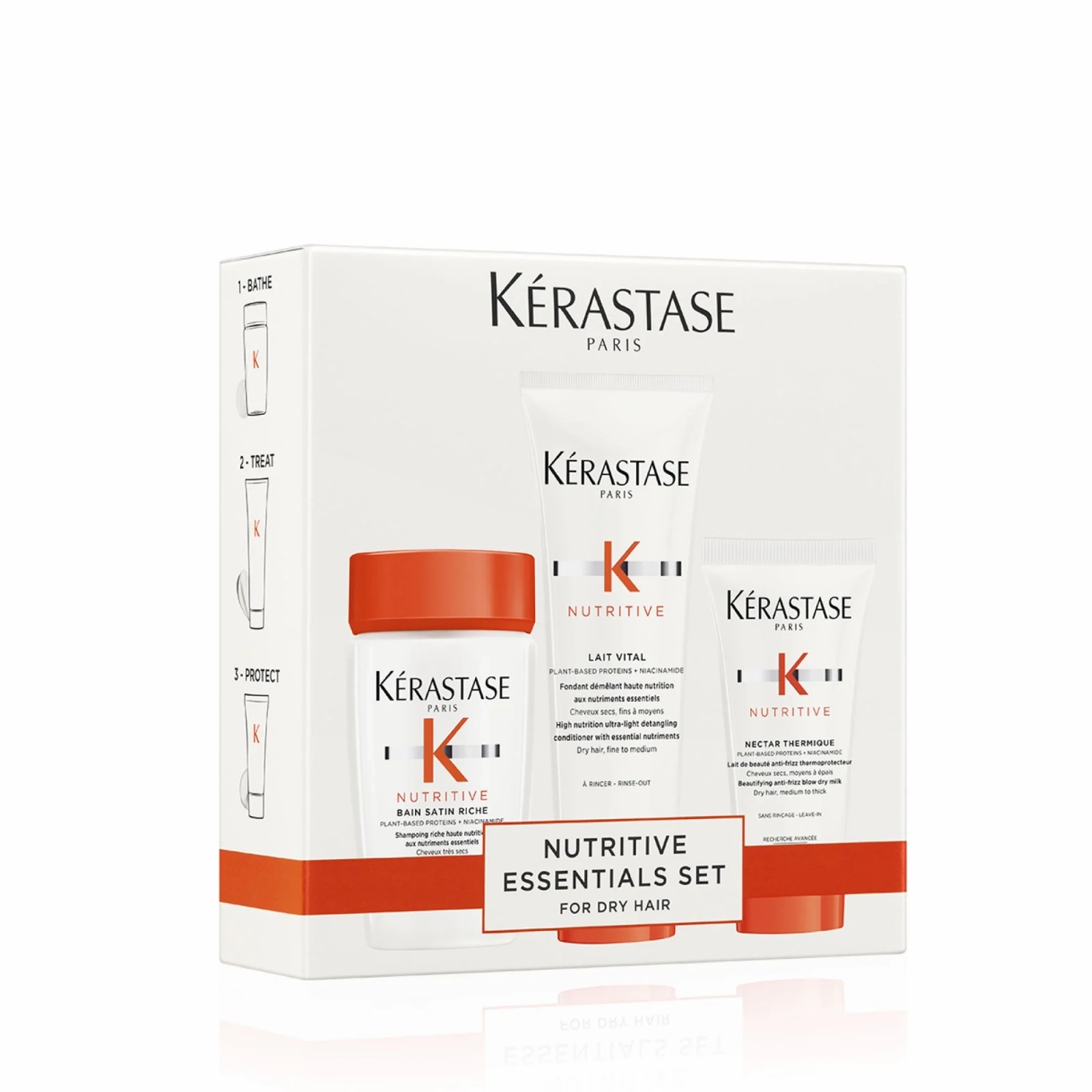 Kérastase Nutritive Zestaw Nawilżający Włosy Suche Szampon Odżywka Nektar