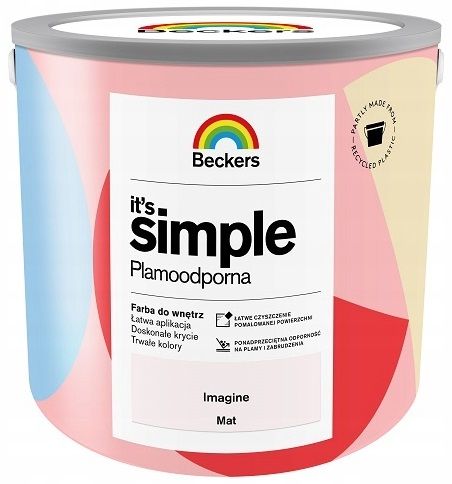 Beckers It's Simple 2,5l 1. Imagine Mat Plamoodporna Farba Do Ścian Sufitów