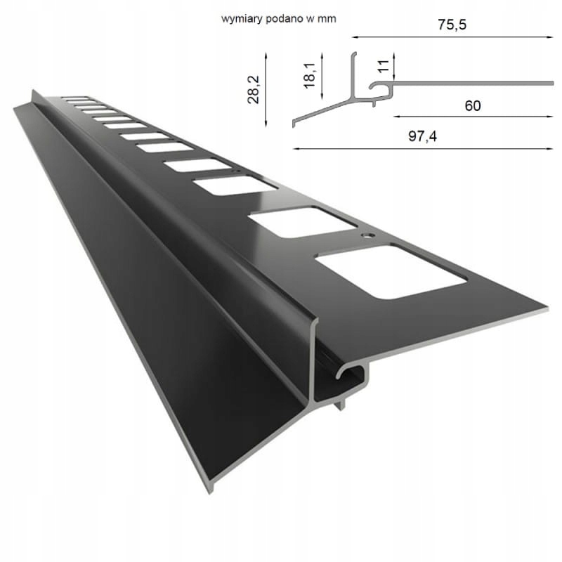 

Profil Okapowy tarasowy balkonowy K102 Renoplast