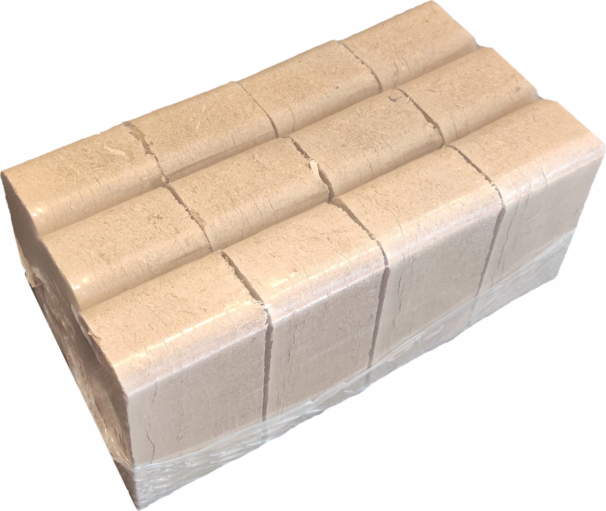 Brykiet Drzewny Dębowy Kominkowy Kostka 10 kg Naturalny Stan opakowania oryginalne