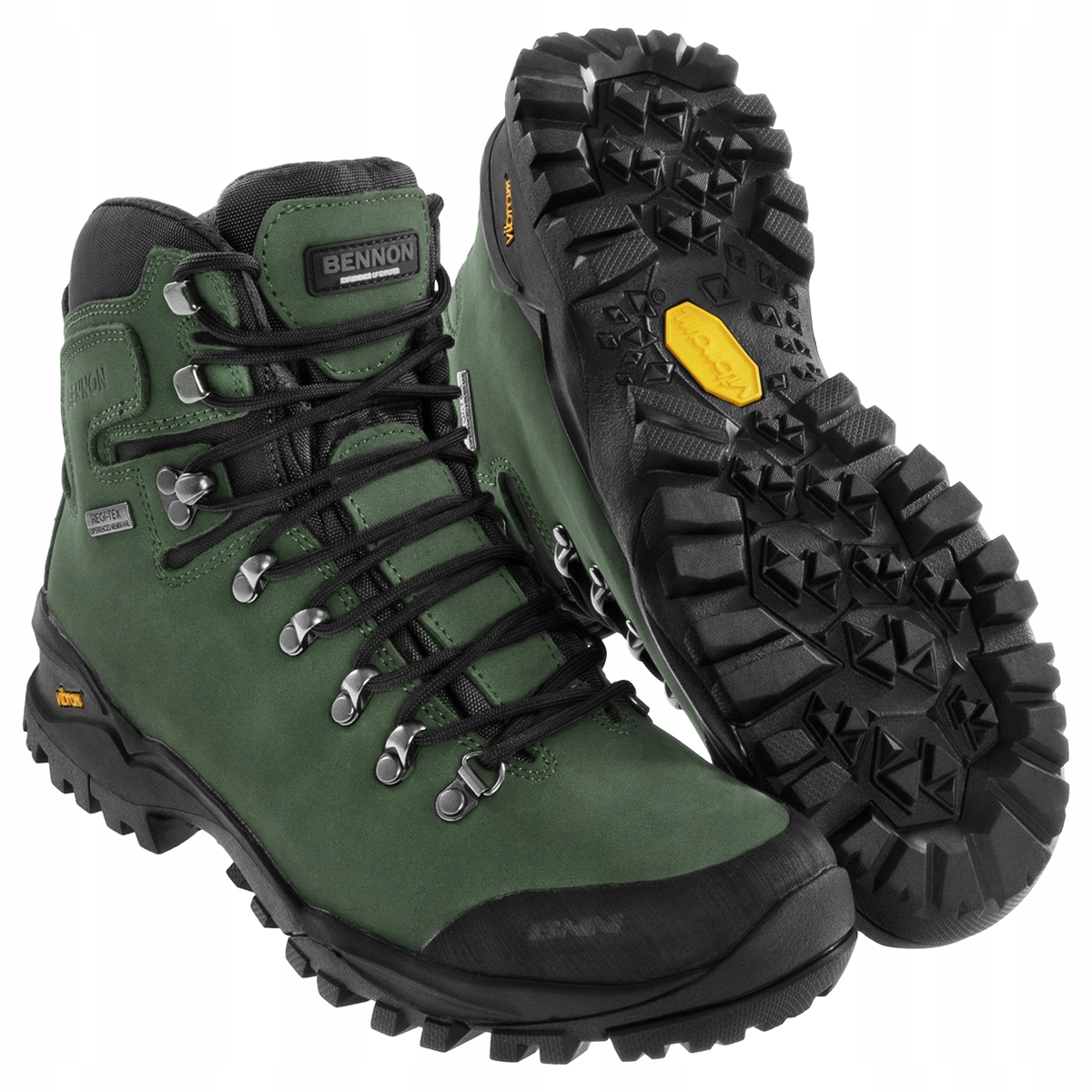Pánská taktická treková obuv Bennon Terenno High zelená 41