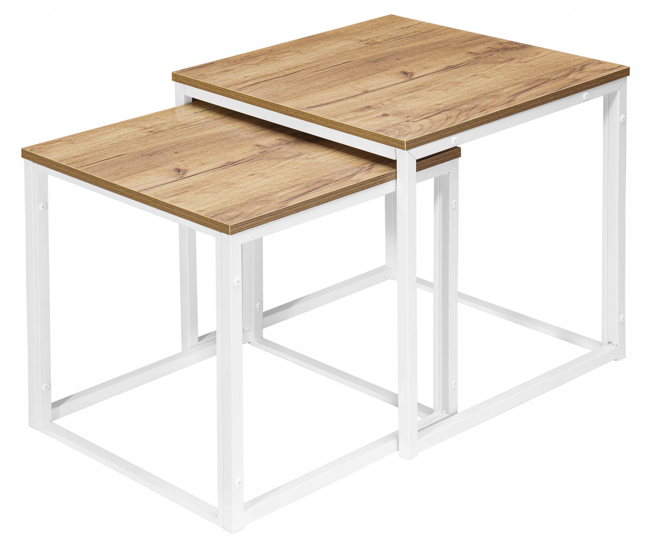 STOLIKI KAWOWE STOLIK KAWOWY SKANDYNAWSKI BOHO CRAFT ZESTAW STOLIKÓW 2 szt