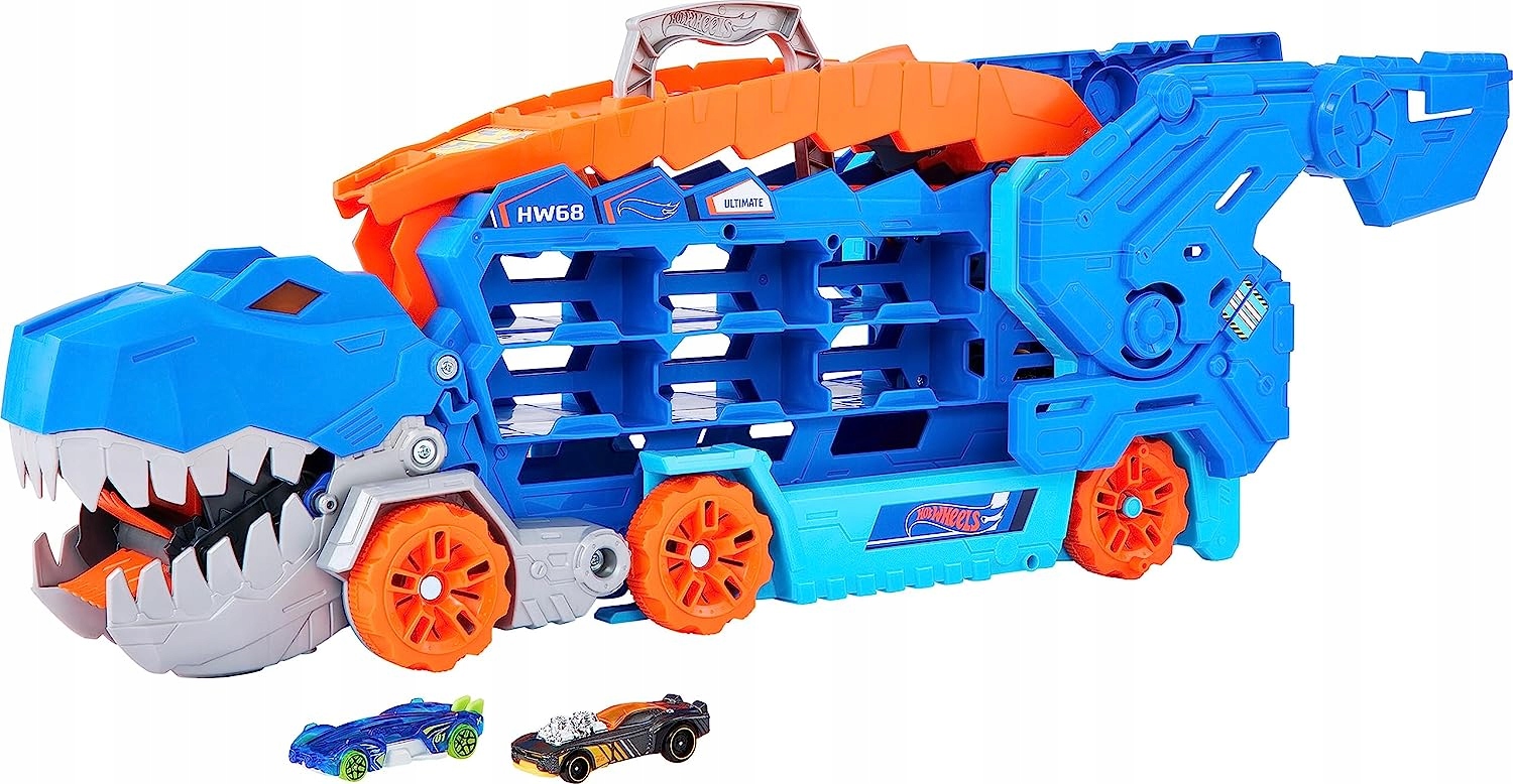 Tytuł: Hot Wheels T-Rex Mega Transporter Tory Wyścigowe Mattel +6 lat EAN (GTIN) 194735140022