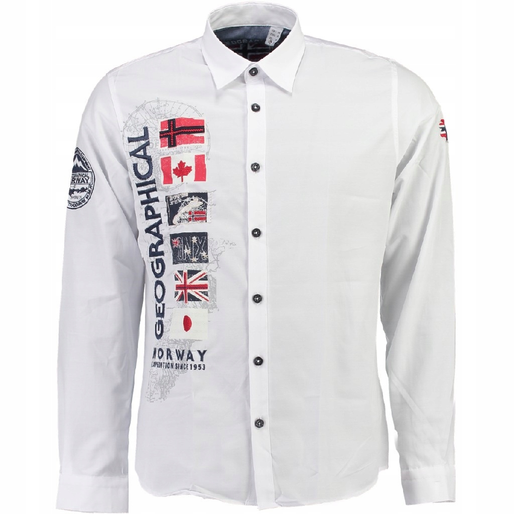 Geographical Norway košile pánská Zerabati Ls Men 100 S bílá