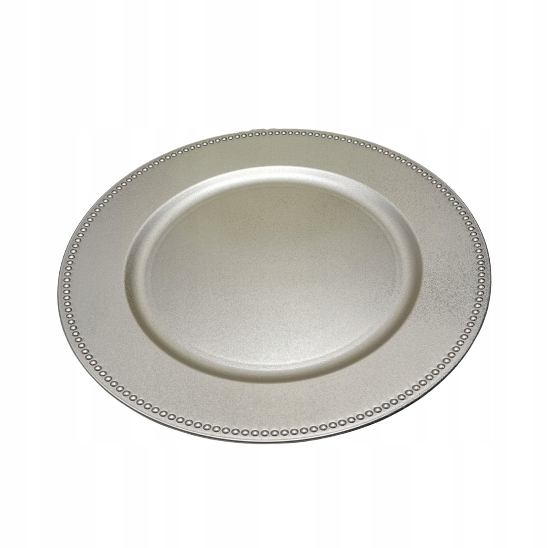 

Podkładka pod talerz dekoracyjny srebrna 33 cm