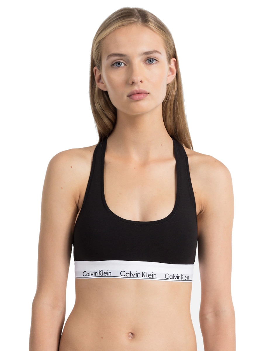 Calvin Klein Sportovní Podprsenka Bavlna Černá Xs 7CA