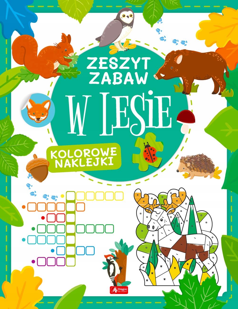 Zeszyt zabaw W lesie kreatywność 3-5