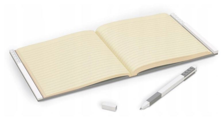 LEGO NOTATNIK ZESZYT Z DŁUGOPISEM SZARY 52448 Marka LEGO