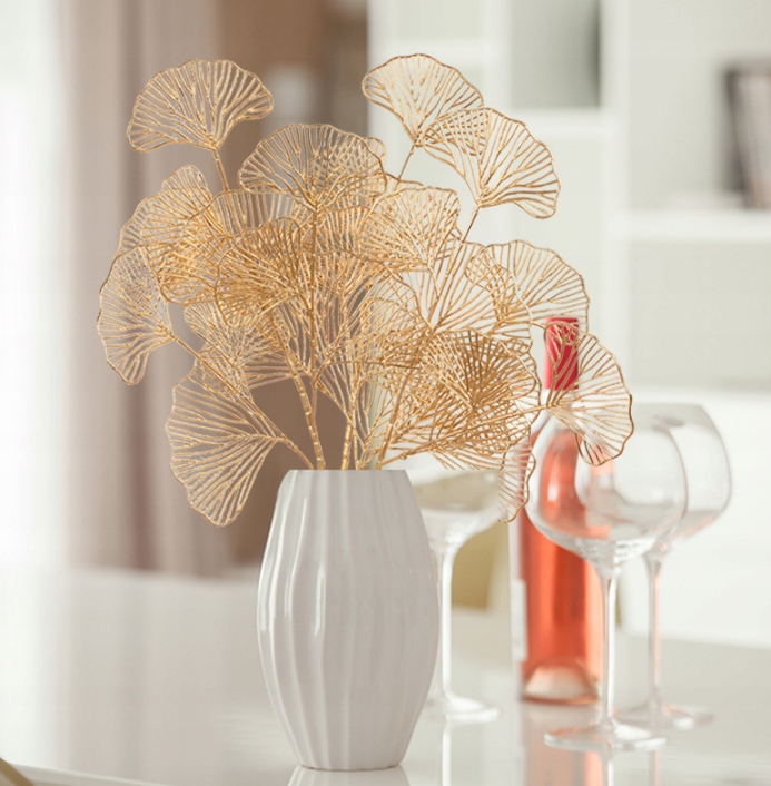 LIŚĆ ZŁOTY GINKO BILOBA MIŁORZĄB JAPOŃSKI Wysokość maksymalna 68 cm