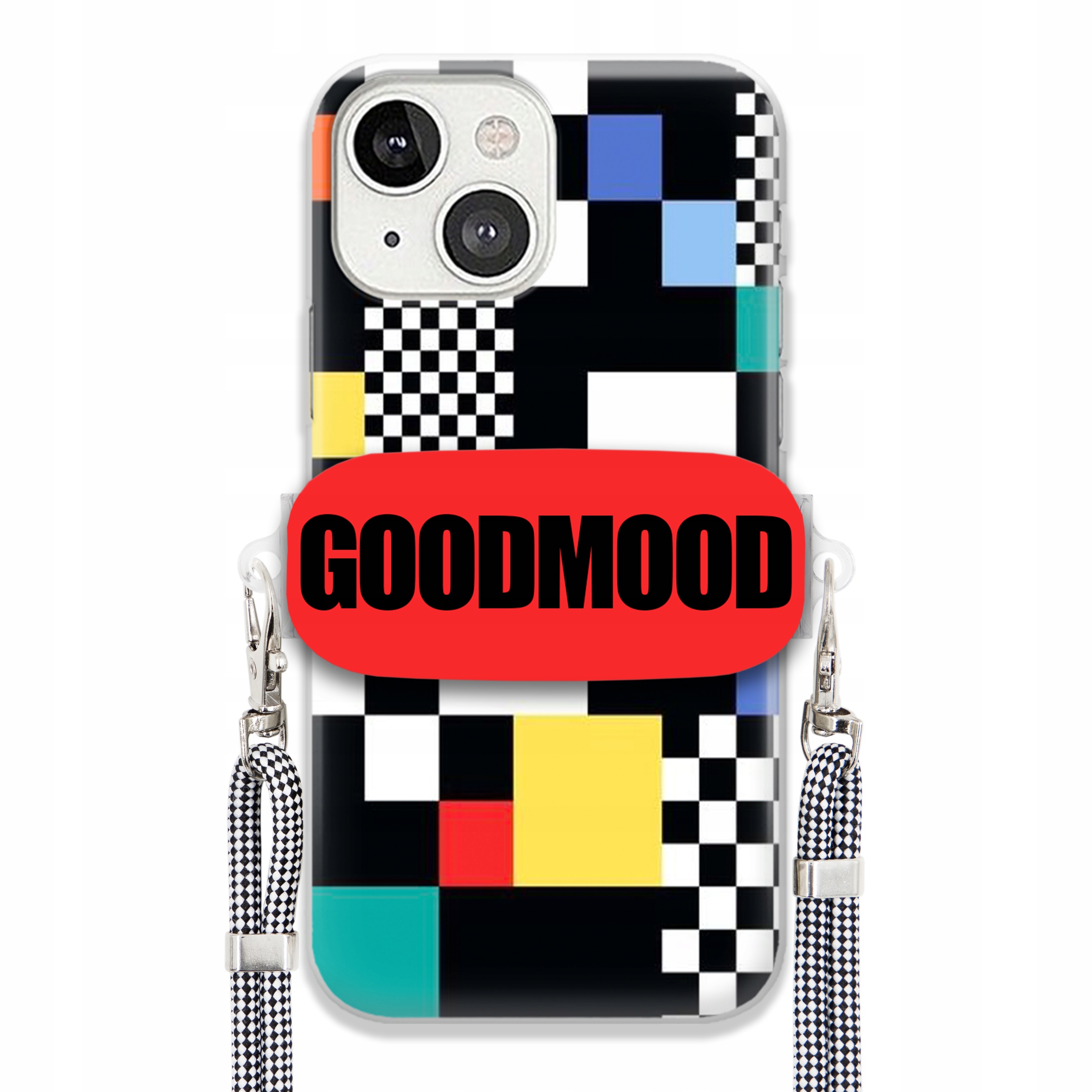 Puzdro Pre iPHONE 13 Case Držiak Na Vodítko Telefónu Pixelart Goodmood MIX Wz