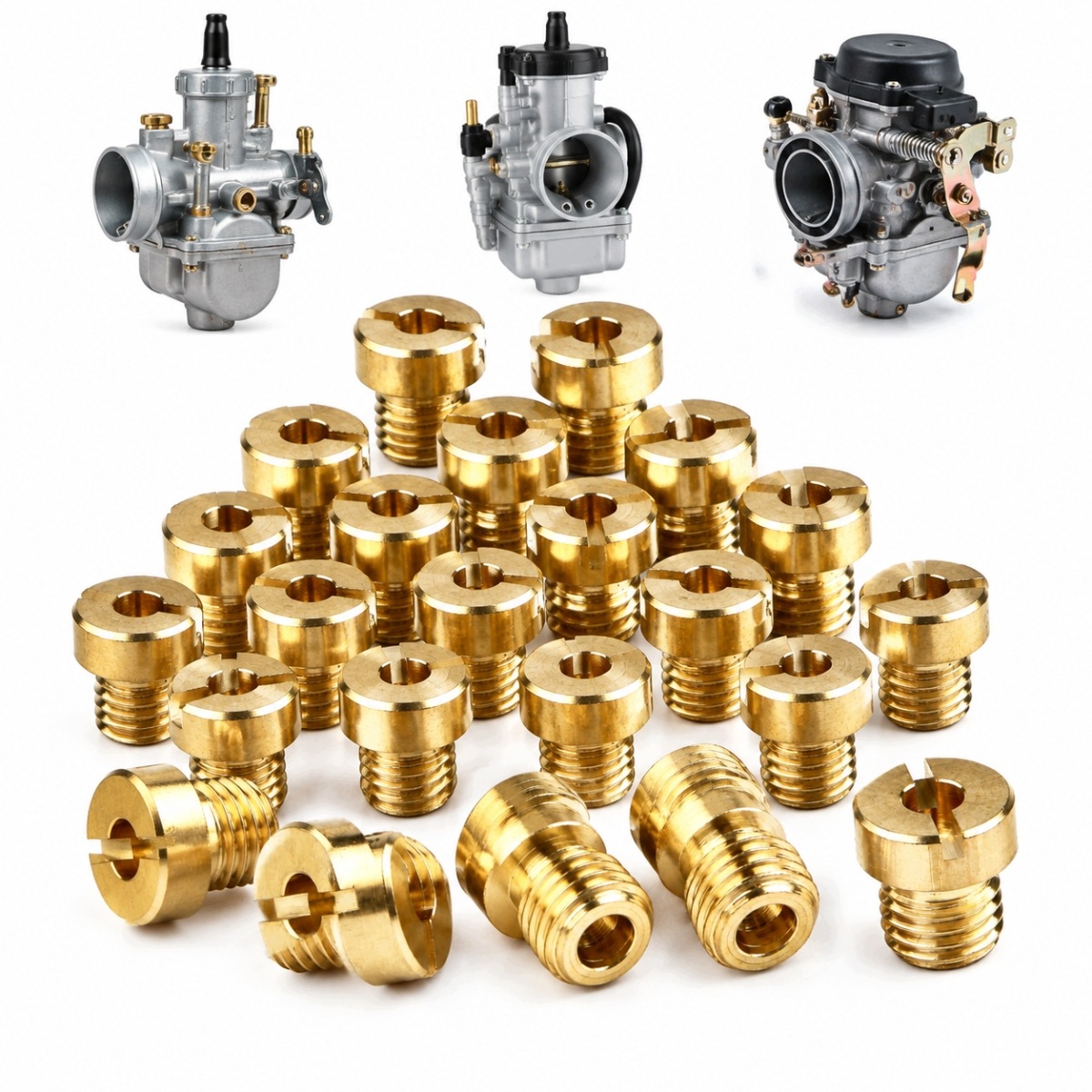 Nowy 25SZT Dysze Dysza Gaźnika M5 5MM Zestaw 55-115 Zestaw