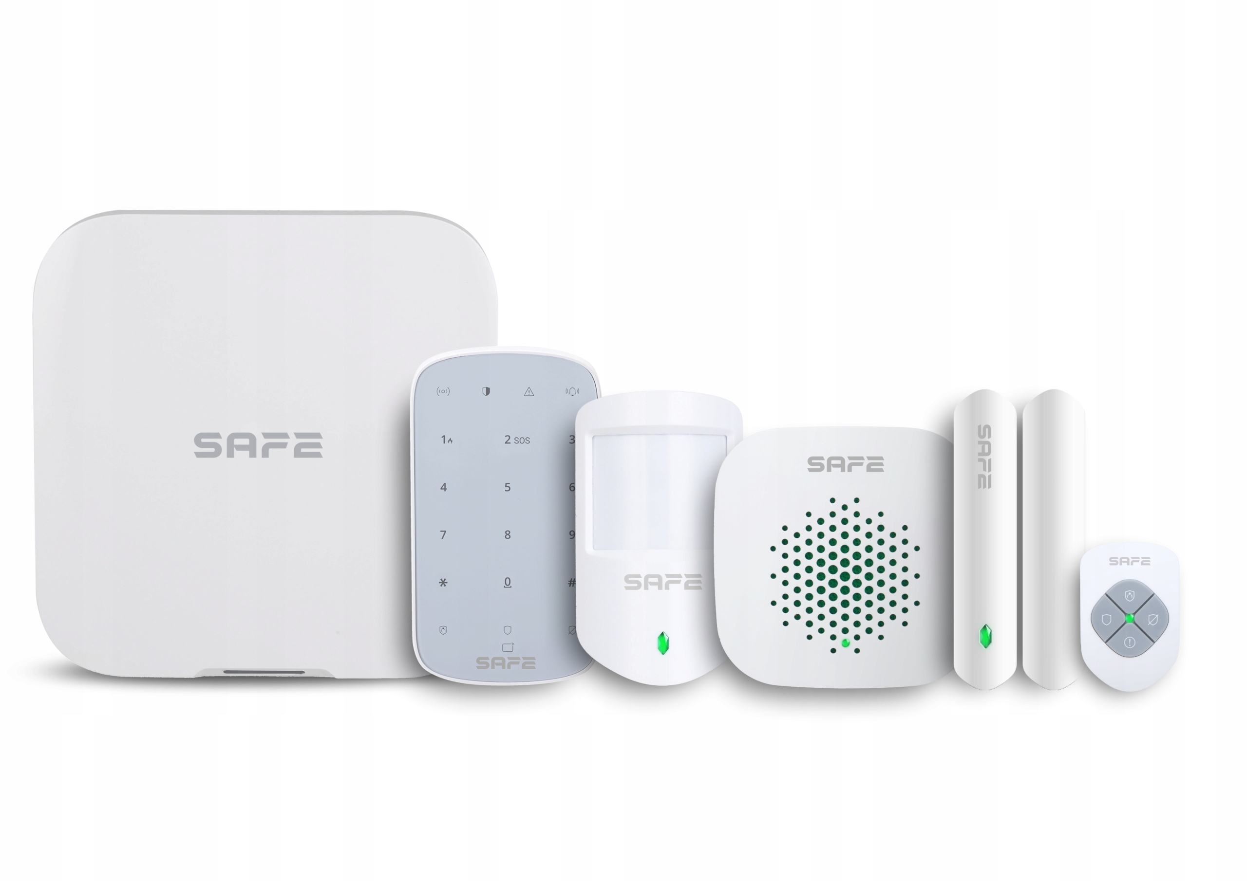 Safe Starter Kit Plus, biela Kompletné zabezpečenie bytu/domu/kancelárie