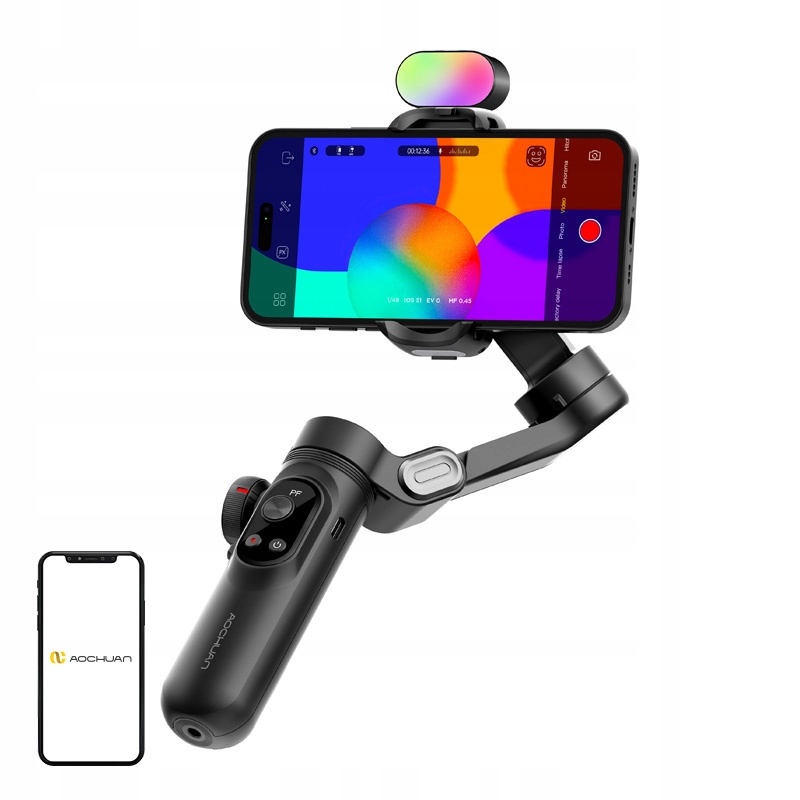 Gimbal Aochuan X Pro s Rgb osvětlením (černý)