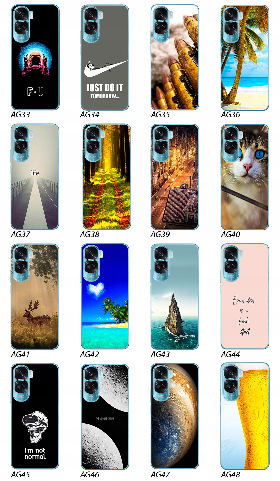 ETUI PLECKI FOTO Case OBUDOWA Pokrowiec WZORY SZKŁO do Honor 90 Lite 5G Kod producenta Etui Silikonowe FOTO Case Plecki WZORY TP08a