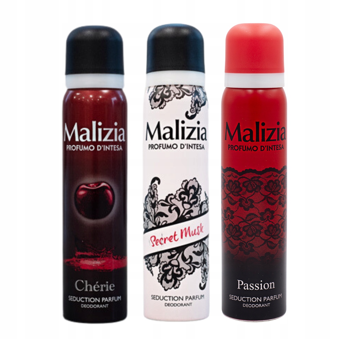 Malizia 3x włoski dezodorant w sprayu 100 ml BESTSELLER