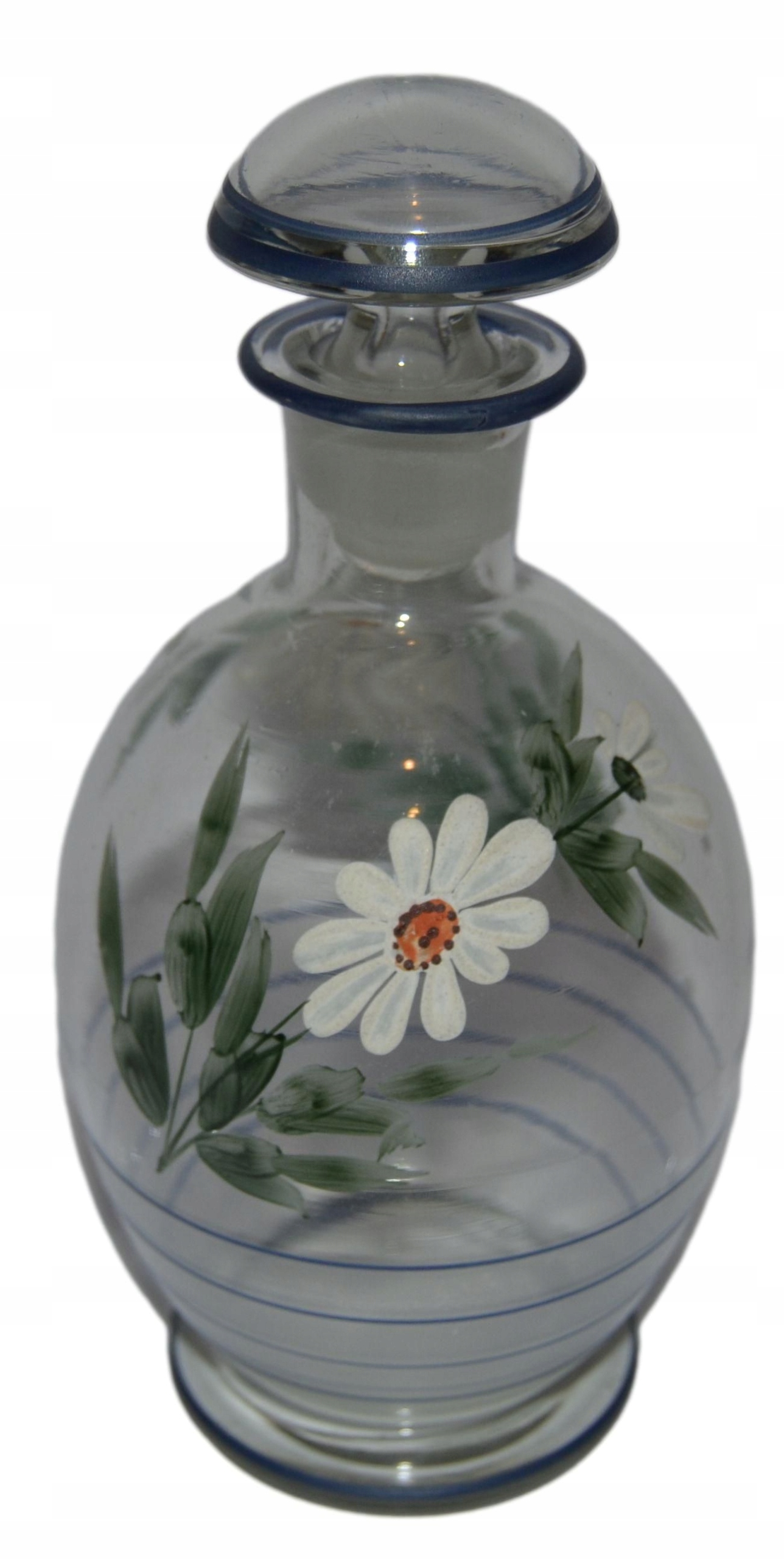 Karafka ręcznie malowana art deco