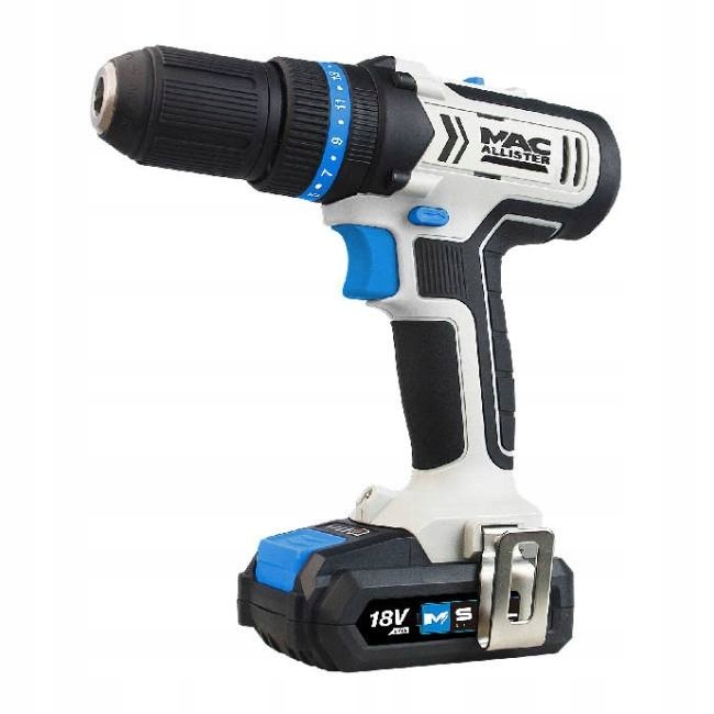 Wkrętarka MacAllister zasilanie akumulatorowe 18V MCD18LI-2 2.0Ah Bateria