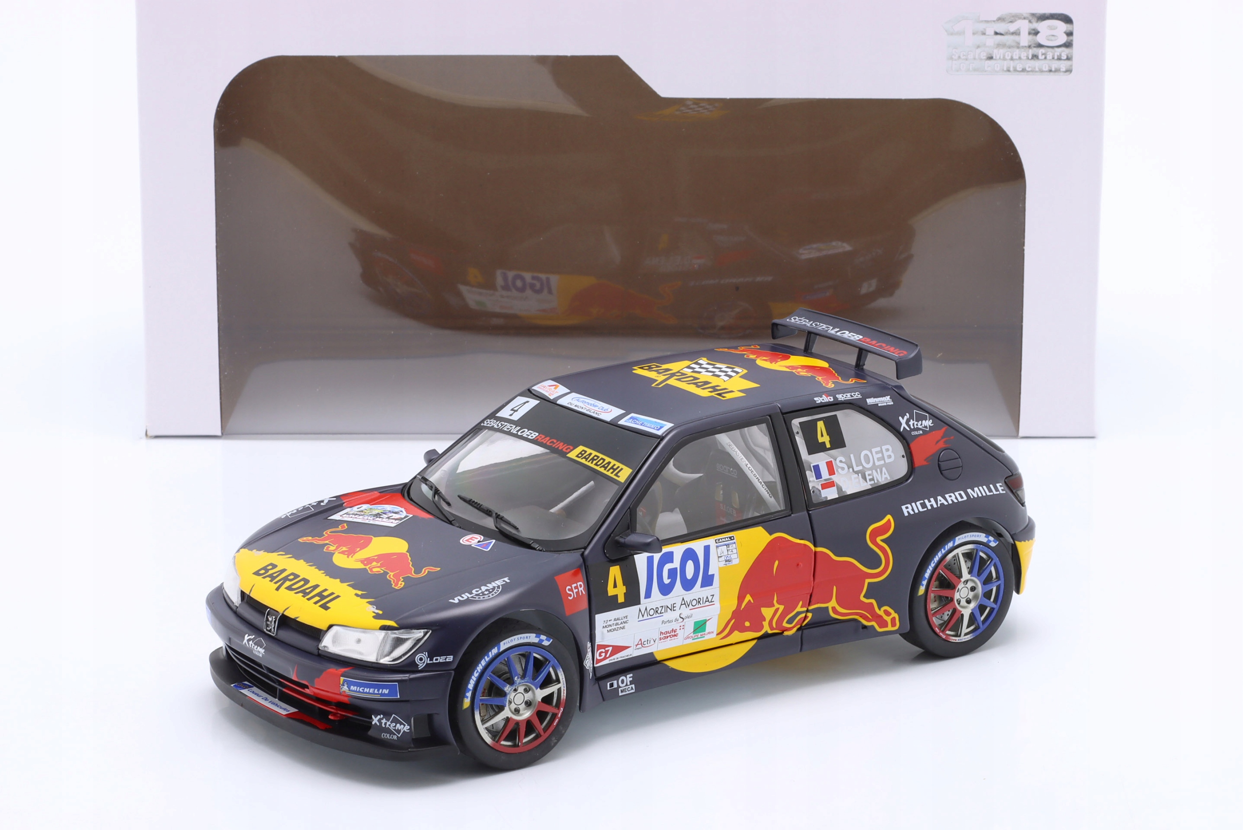 Solido Peugeot 306 Maxi #4 S.Loeb 6th Mont-blanc 2021 1:18