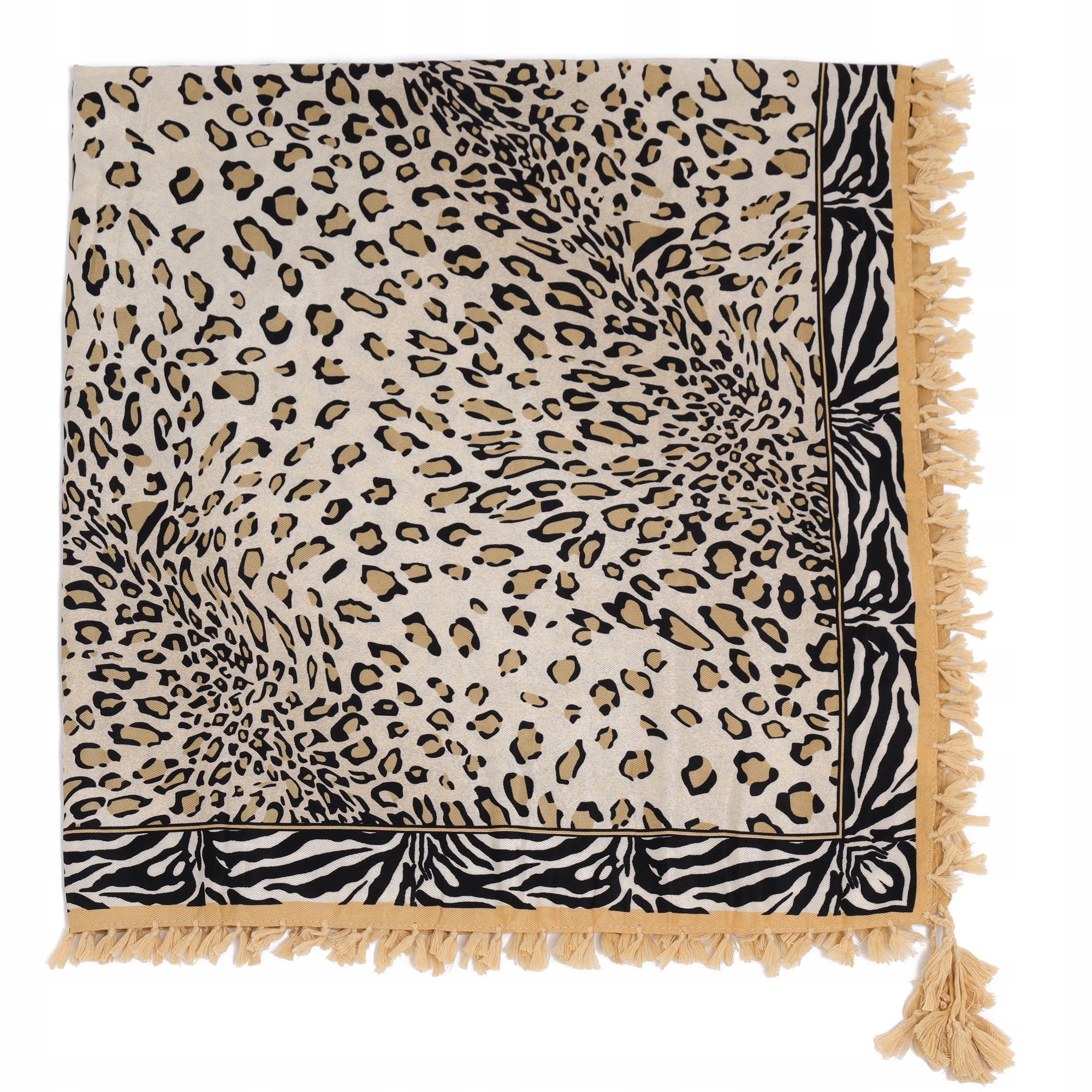 Chusta damska szal apaszka z frędzlami Marka Moramo